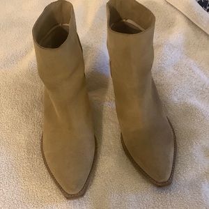 Zara cowboy style shade boots. Size: 10 Color: light tan.
